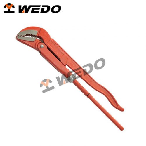 Adjustable Pipe Wrench, 45°With Straight Jaws